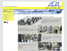 Tablet Screenshot of apa-gmbh.de